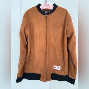VNDL Men's Brown Bomber Jacket